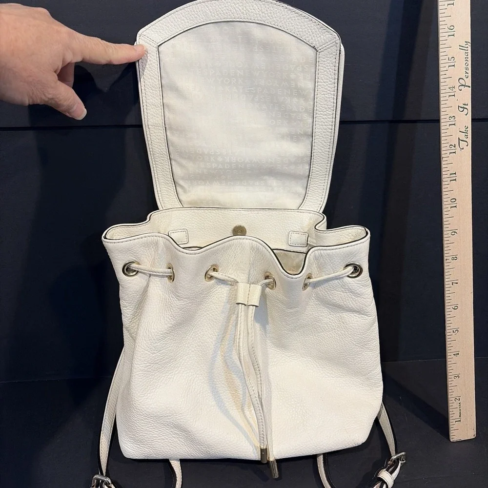Kate Spade Cream Backpack Purse